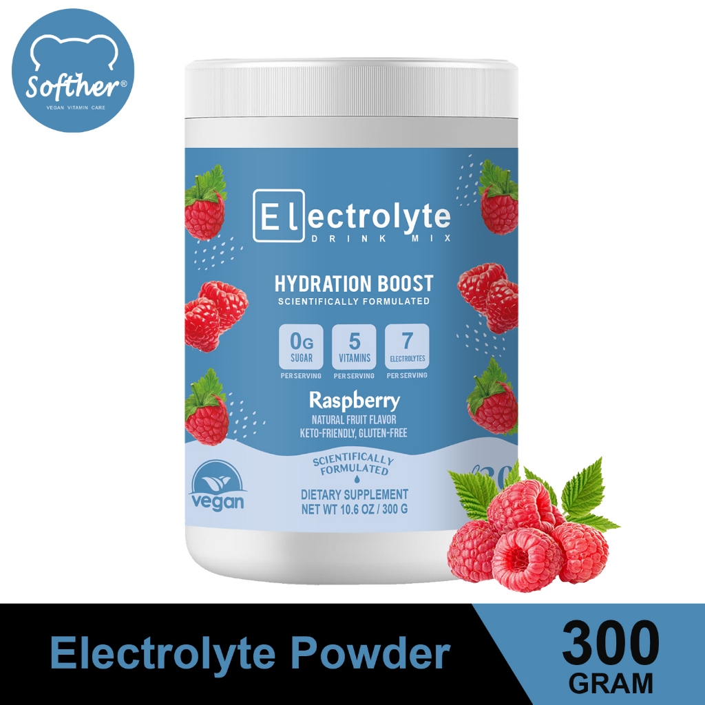 SOFTHER Electrolytes Powder Raspberry Flavor (300G) | Shopee Malaysia
