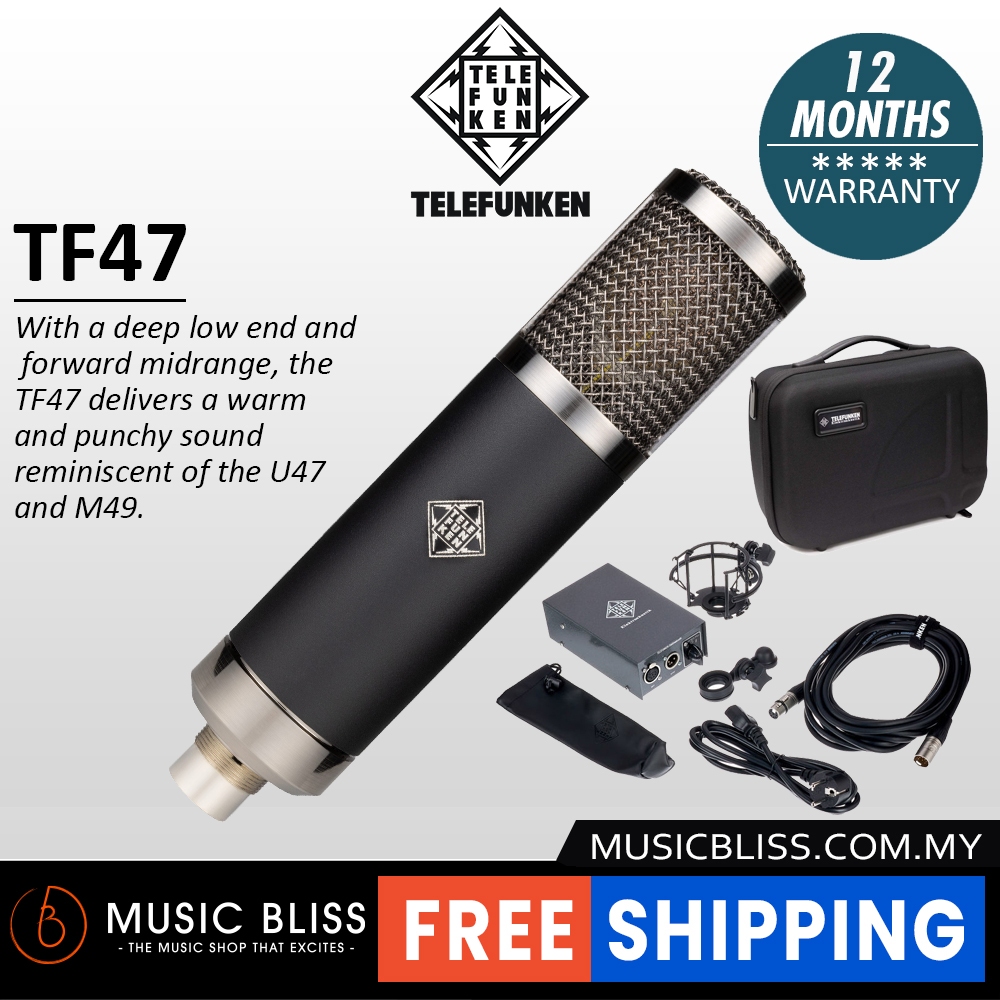 Telefunken TF47 Large-diaphragm Tube Condenser Microphone (TF-47