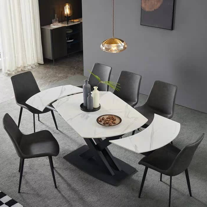 [NHS] ROTATE SINTERED STONE DINING TABLE I DINING SQUARE TURNED INTO ...