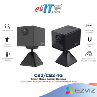Ezviz CB2 1080P FHD 2MP / CB2 4G 3MP 2K Wi-Fi Smart Home Battery Two Way Talk Security IP Camera