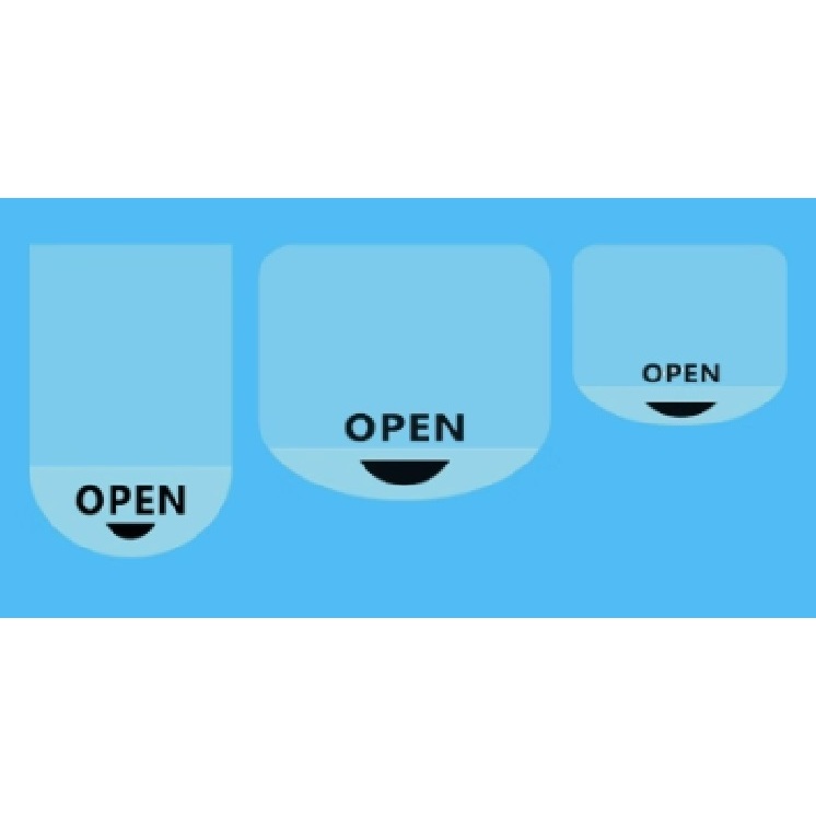 Transparent Open Word Easy To Tear Packaging Box Envelope Seal Sticker ...