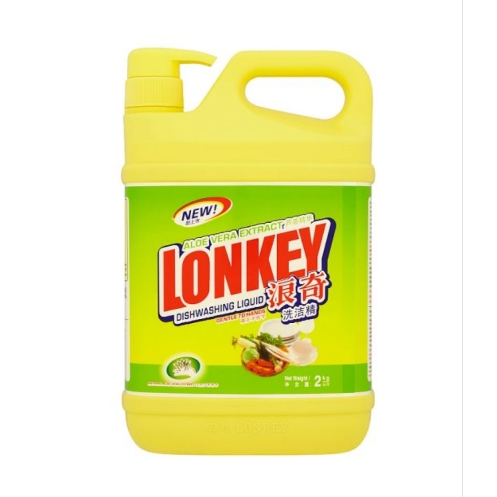 LONKEY DishWash Liquid Aloevera Scent 1.8kg | Shopee Malaysia