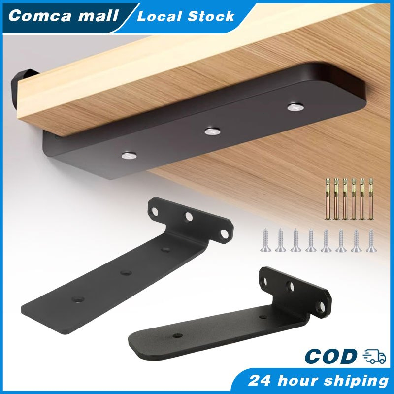 Heavy Duty Metal Floating Wall Shelve / Wall Mount Thickened Invisible ...