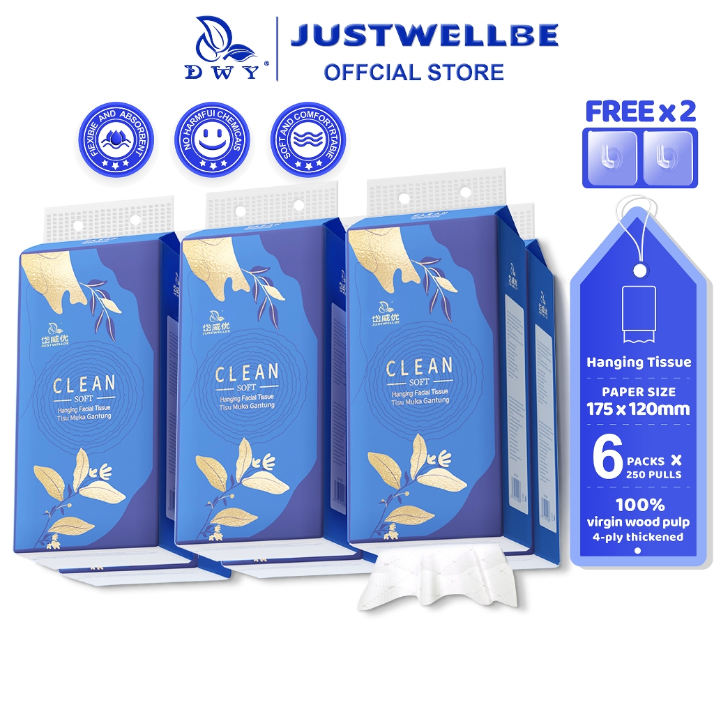【6/9Packs】DWY Tisu Gantung Viral 4Ply Premium Flushable | Shopee Malaysia