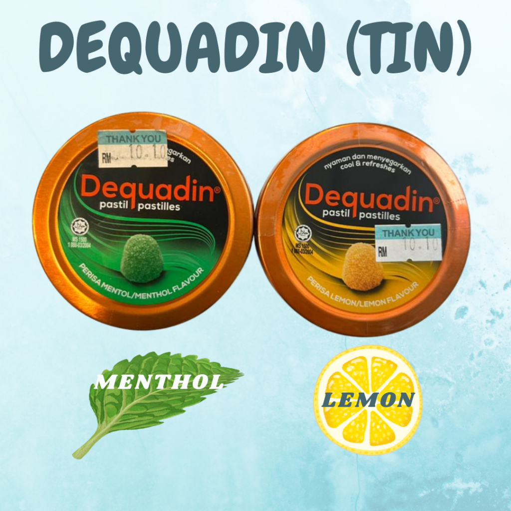 Dequadin Pastilles Tin/Hard (Menthol/Lemon) | Shopee Malaysia