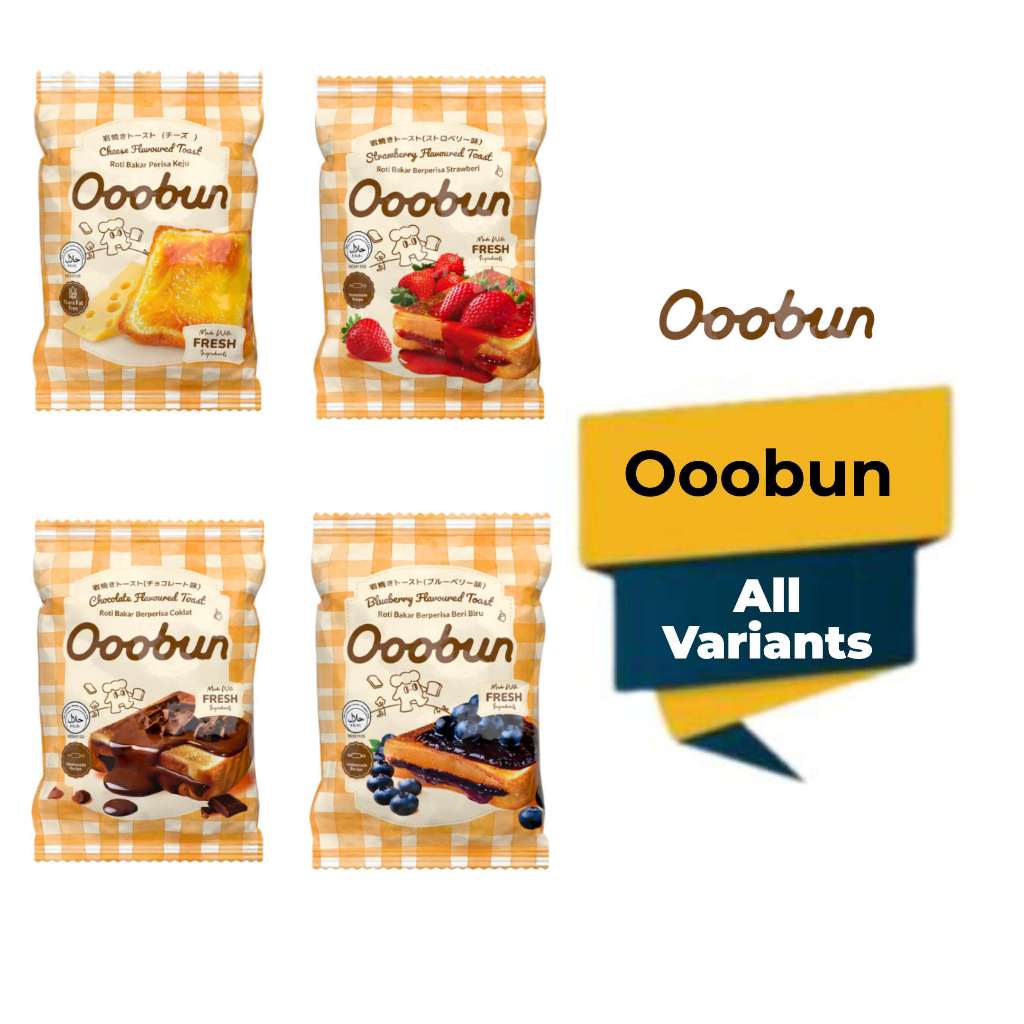 OOOBUN CHOCOLATE / STRAWBERRY / BLUEBERRY / CHEESE FLAVORED TOAST – 60G ...