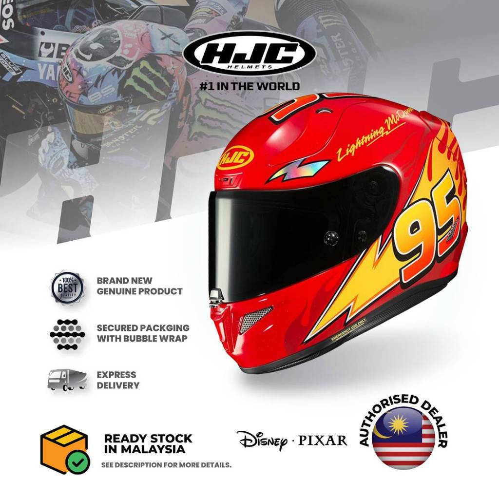 Pixar's Cars Jackson Storm Helmet Hjc Cars Helmet FULL FACE HJC