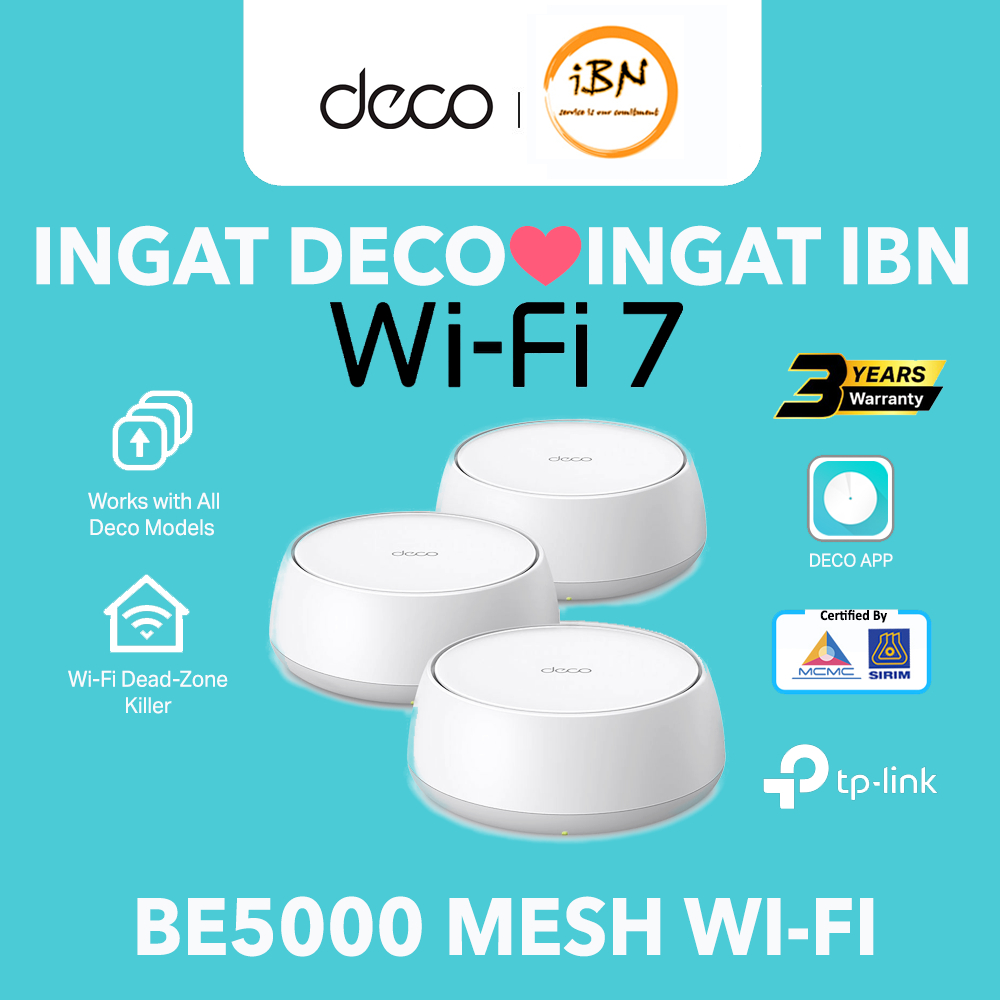 TP-Link BE5000 WiFi 7 Whole Home AI-Driven Mesh WiFi Router with ...