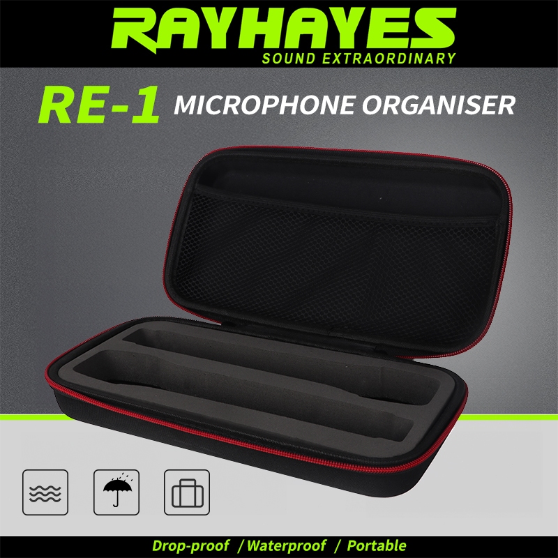 RAYHAYES RE-1 Microphone Bag Dual Microphone Storage Box Microphone Box ...