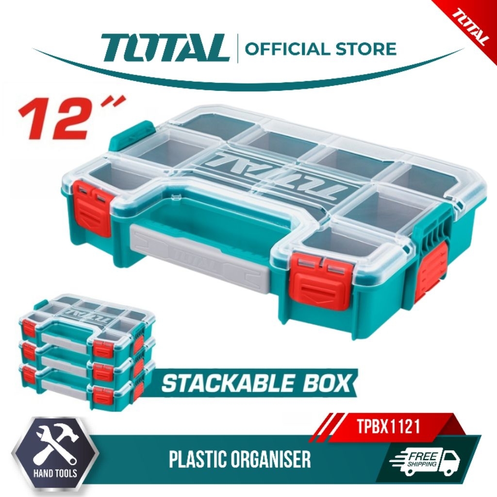 Total Stackable Plastic Box (1 Unit) TPBX1121 | Shopee Malaysia
