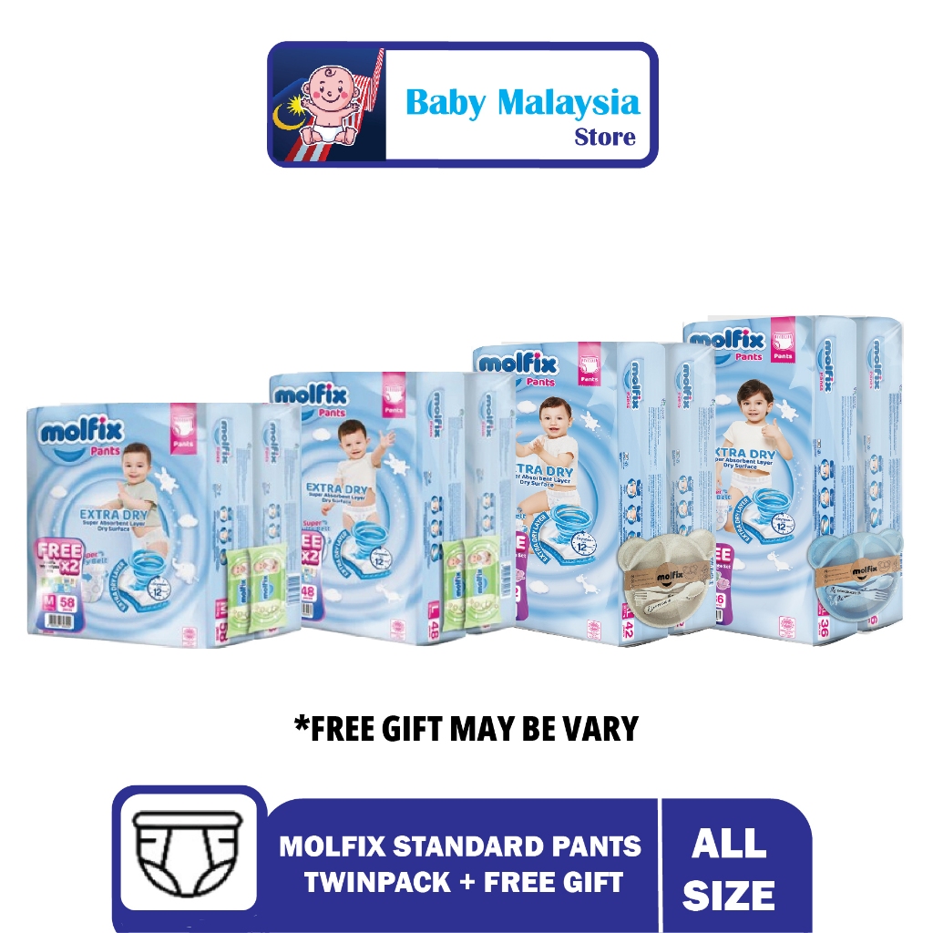 MOLFIX STANDARD PANTS (TWINPACK) FREE GIFT | Shopee Malaysia