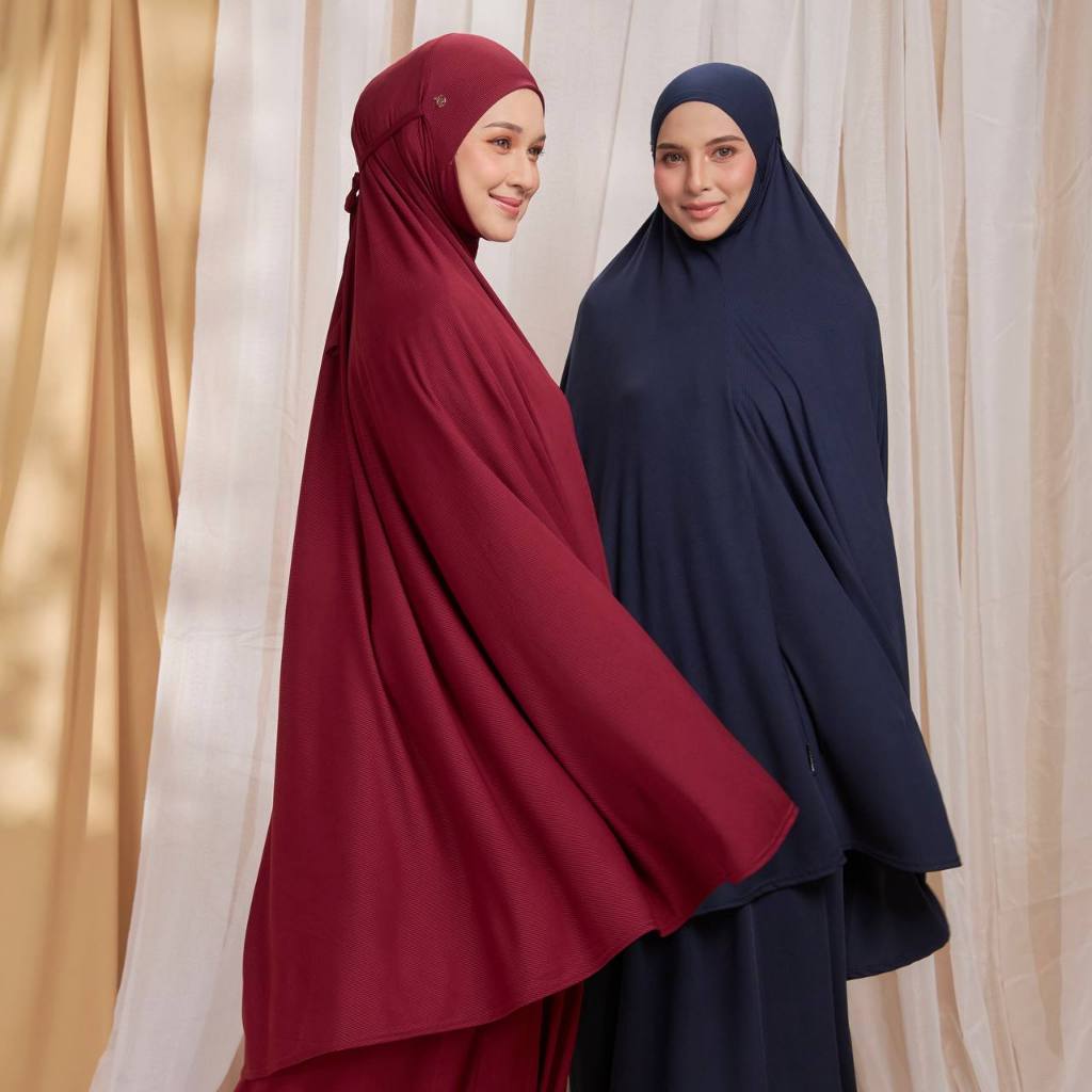 Telekung TELEKUNG IXARA (Ironless Ribbed Telekung) | Shopee Malaysia