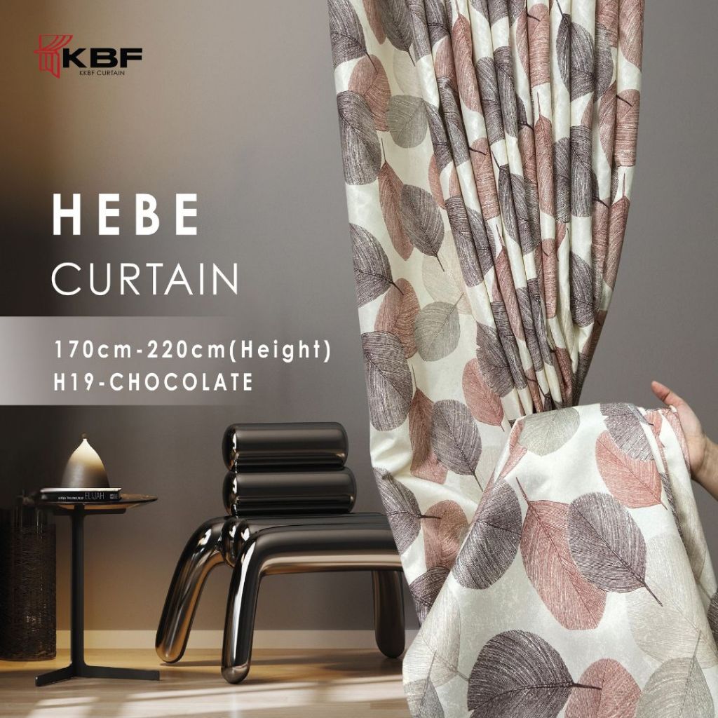KKBF Curtain H19 Hebe Flower Curtain (170-220cm) | Ready Made Langsir ...