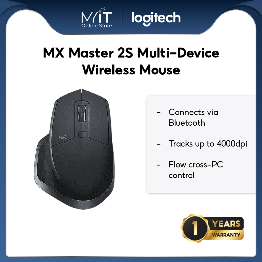 Logitech MX Master 2S Multi-Device Wireless Mouse , IOS, WINDOW, PC ...