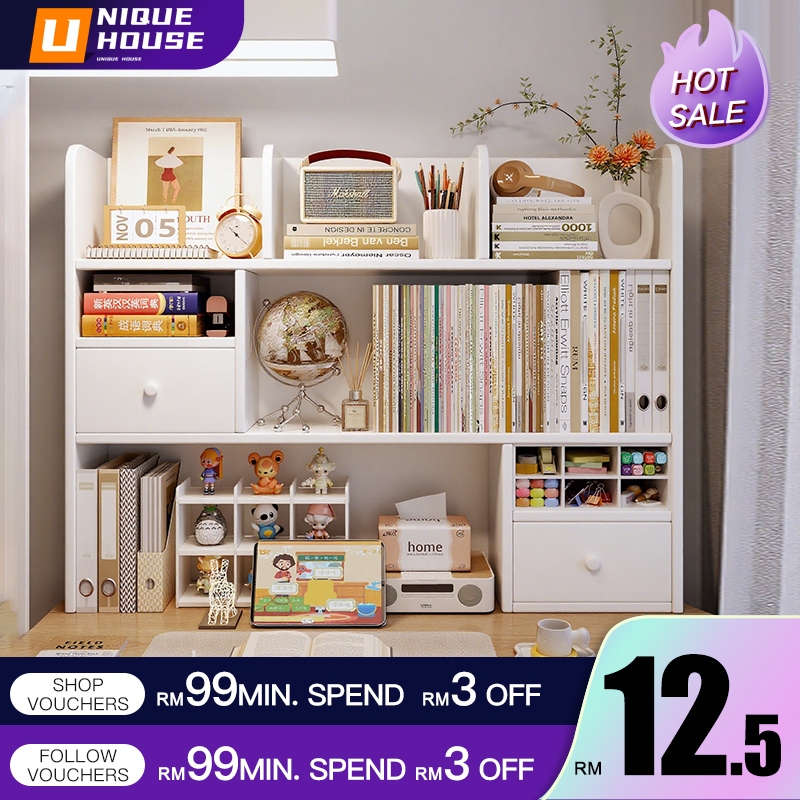 Book Shelf Desk Organizer Desk Rack Rak Meja Book Rack Tabletop ...