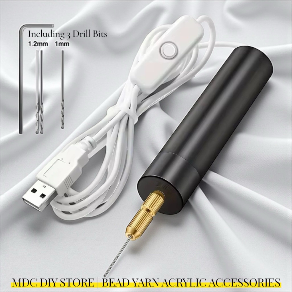 Drill Mini Rechargeable Electric Drill With 3 Drill Bits Untuk membuat ...