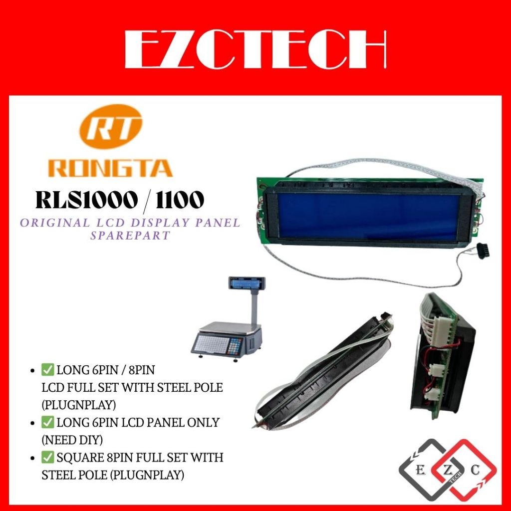 RONGTA RLS1000/1100 LABEL SCALE ORIGINAL LCD DISPLAY PANEL SparePart ...