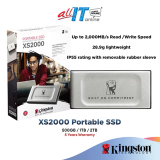 Kingston XS2000 (500GB/1TB/2TB) Portable SSD USB Type-C 20Gbps