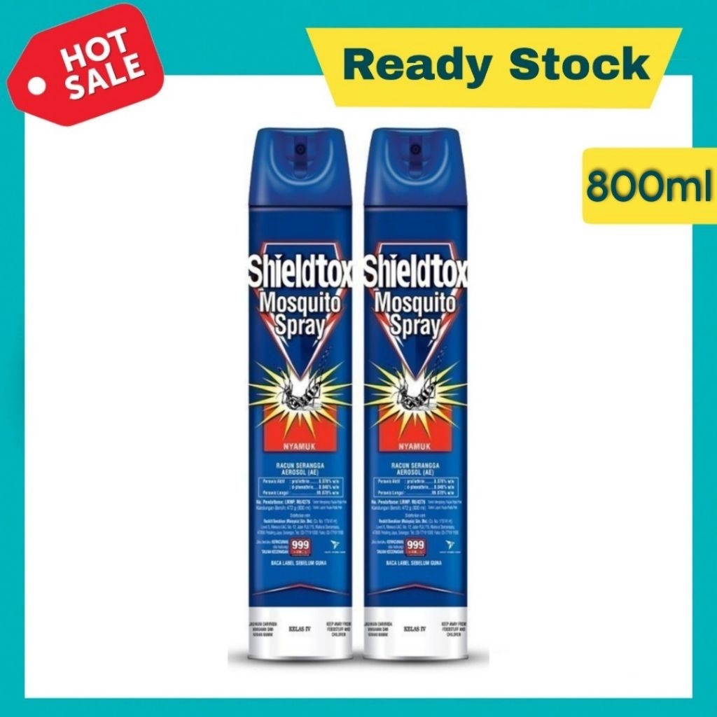 Shieldtox Mosquito Spray Aerosol 800ml 商 除虫剂 | Shopee Malaysia