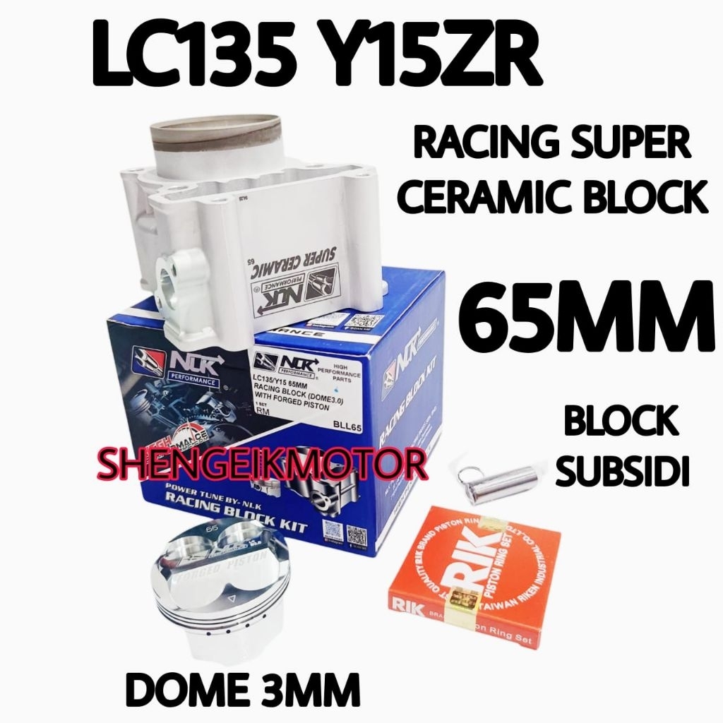 LC135 Y15ZR RACING SUPER CERAMIC BLOCK SPRO 62MM 63MM 65MM SUBSIDI ...