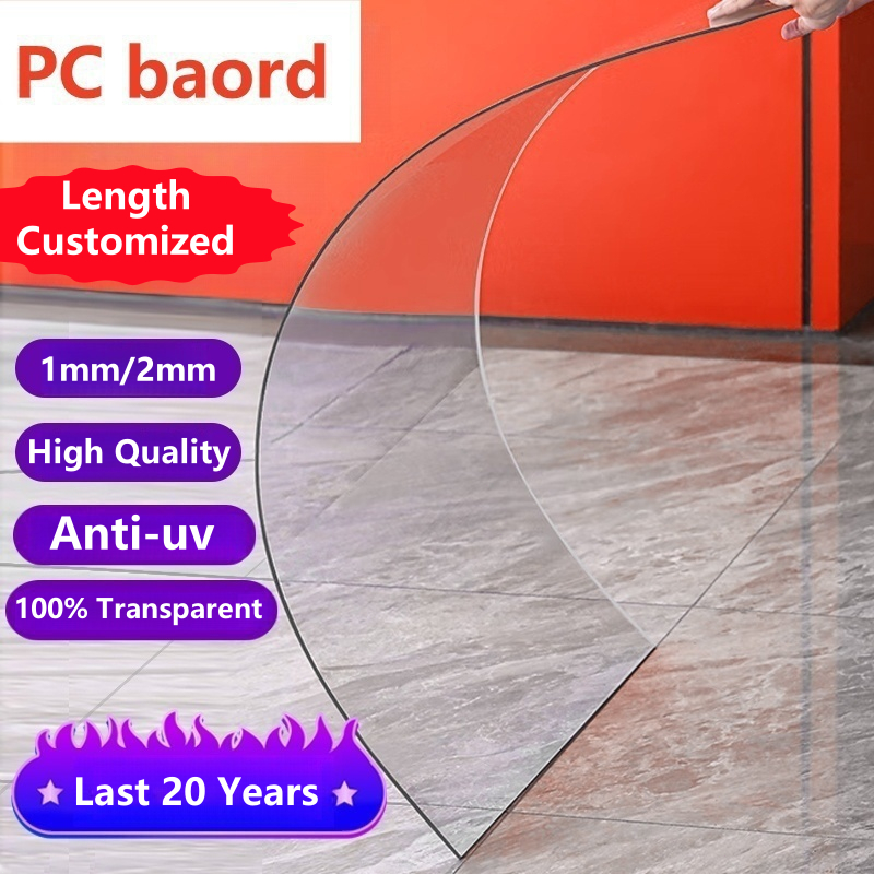 PC FLAT TRANSPARENT ROOF / ATAP CERAH LUTSINAR RATA 1mm /2mm ...