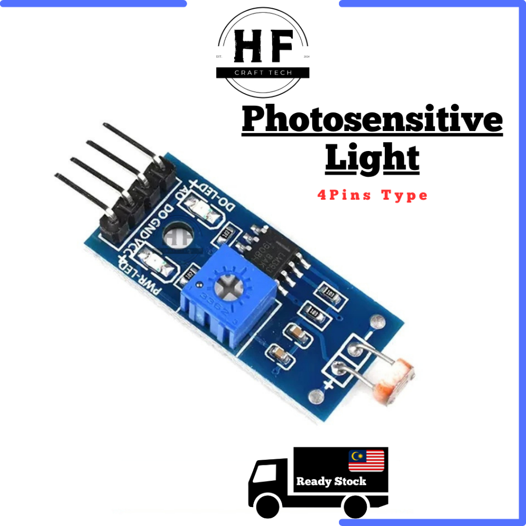 LDR Photosensitive Light Sensor Module GL55 Light Intensity Detection ...