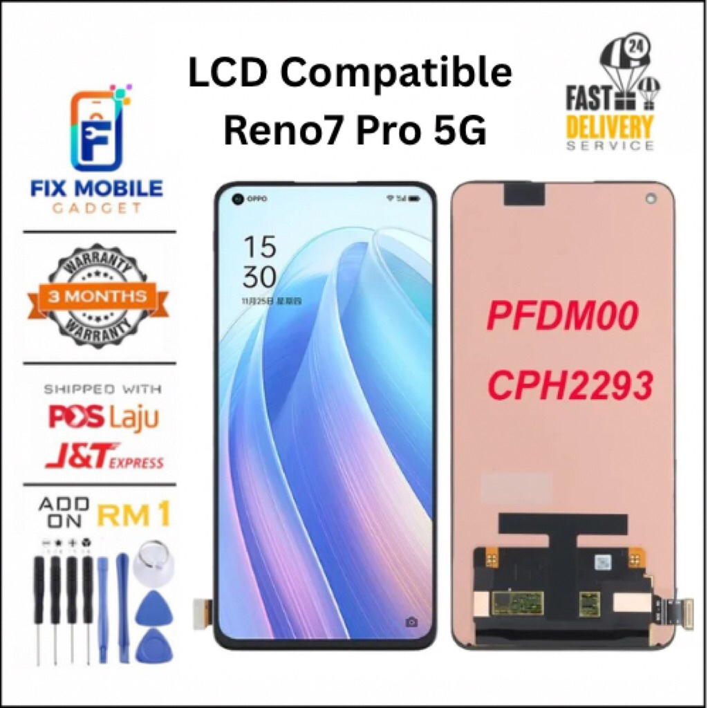 LCD Compatible for Oppo Reno 7 Pro 5G CPH2293 Grade TFT high quality ...