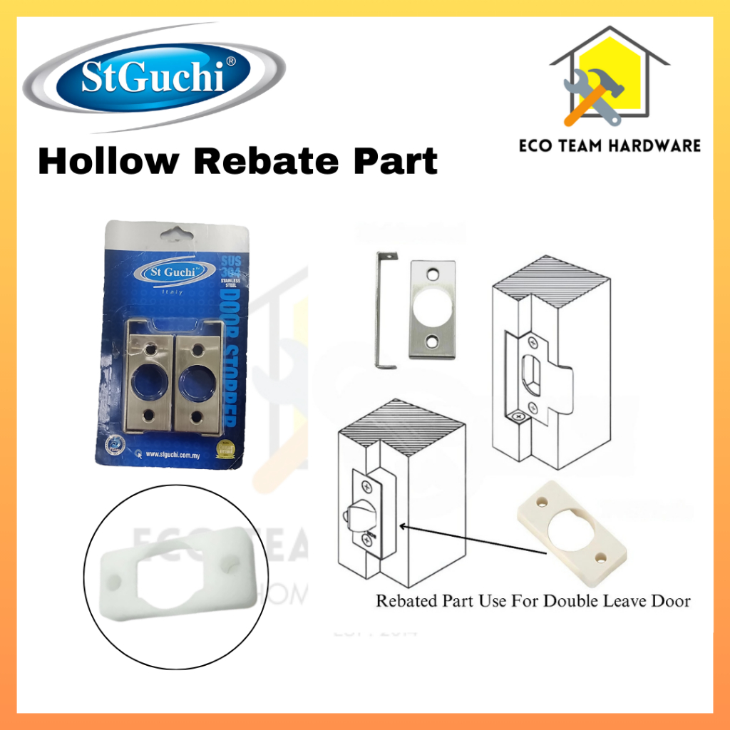 ST Guchi Rebated Part For Knobset Cylindrical Lock Rebated Part 1 pair ...
