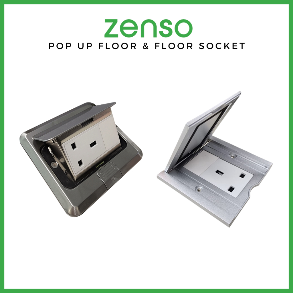 ZENSO 13A Floor Socket Outlet / Pop Up Floor Socket with SIRIM | Shopee ...