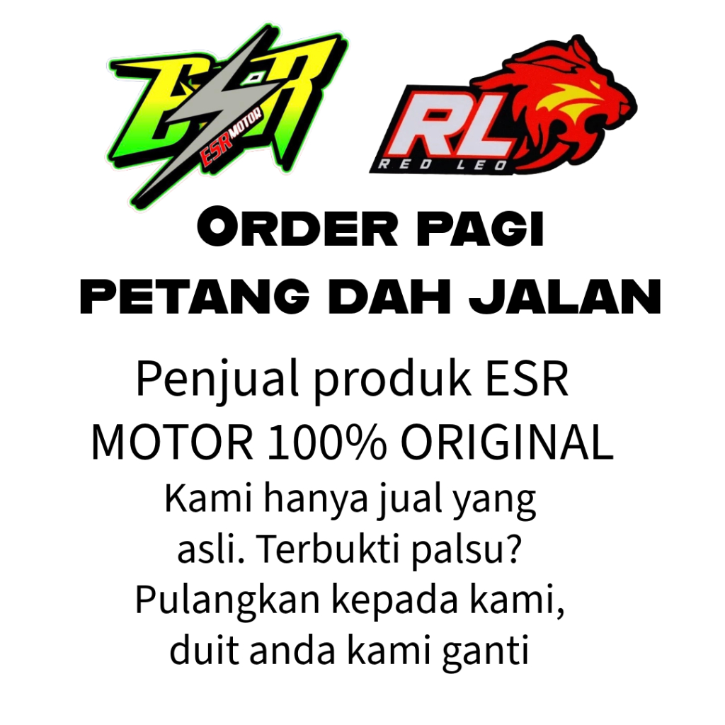 ESR MOTOR 100% ORIGINAL MALAYSIA 1L / 1.2L FULLY SEMI SYNTHETIC MINYAK ...