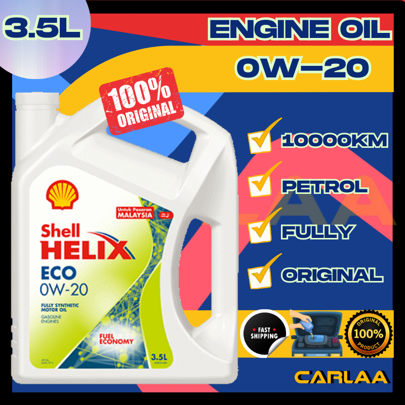 ORIGINAL ENGINE OIL SHELL【ECO 0W20 API SN, ILSAC GF-5】FULLY SYNTHETIC ...