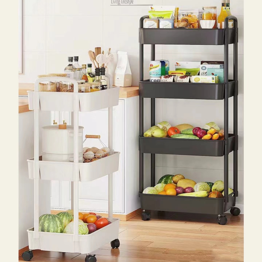 3/4 Tier Trolley Rack /trolley rack/kitchen trolley/ troli dapur/ troli ...
