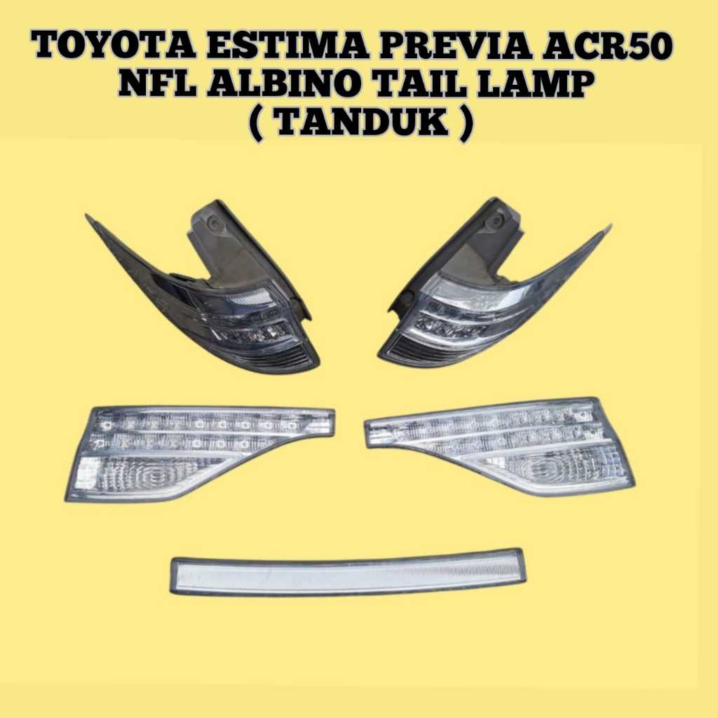 TAIL LAMP TOYOTA ESTIMA ACR50 2009 -2012 NFL / TAIL LIGHT / LAMPU ...