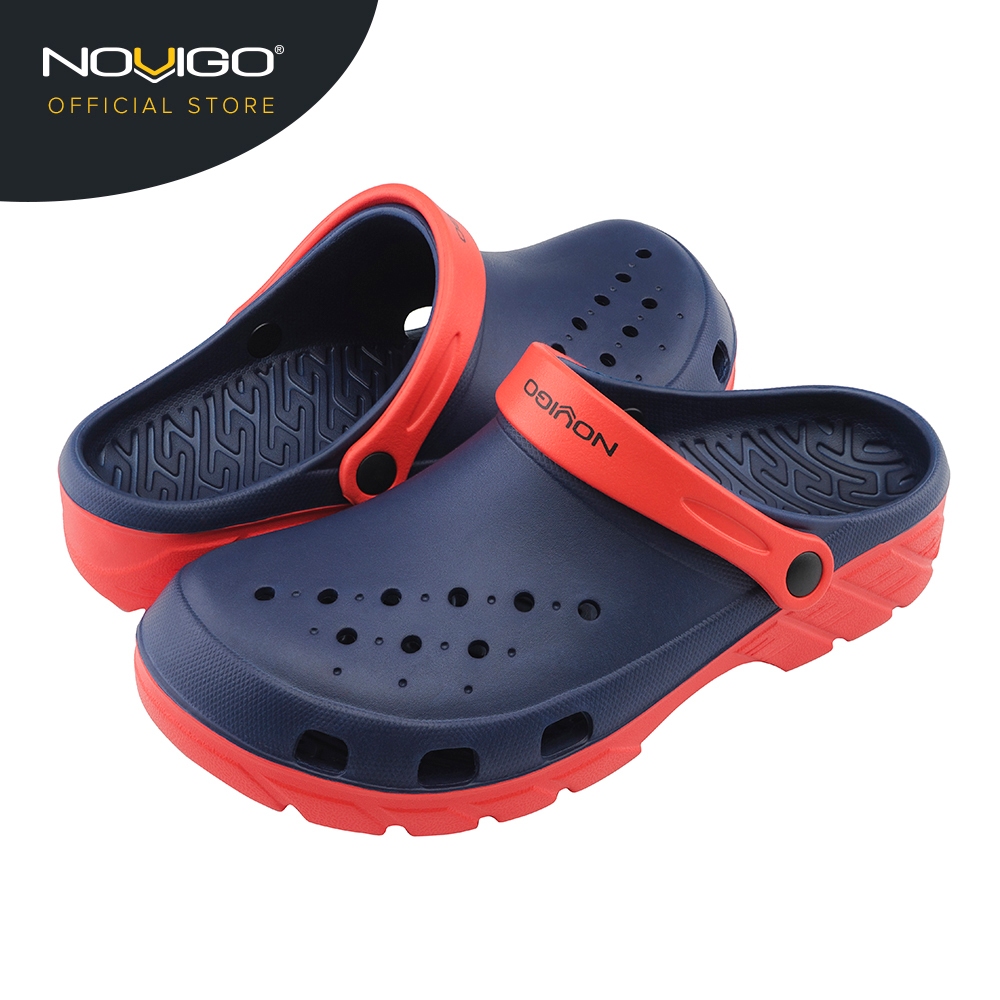 Novigo® Maverick Dual Density Men EVA Sandal (Indigo Blue/Scarlet Red ...