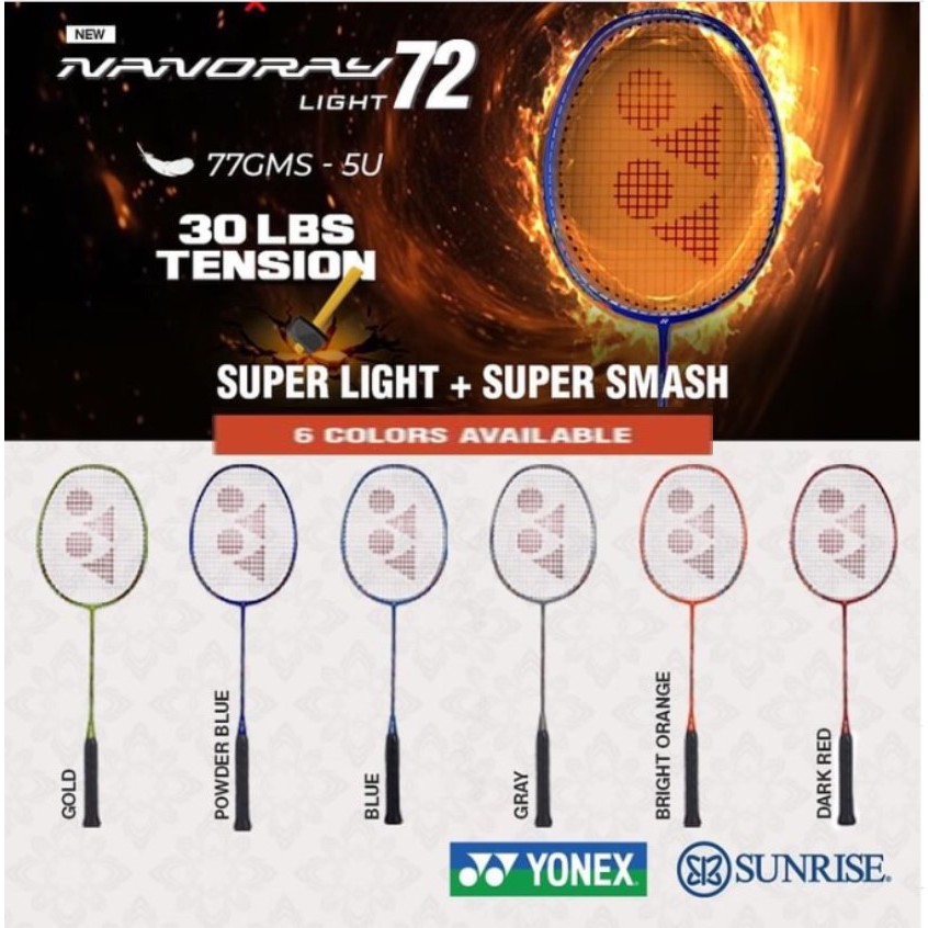 Yonex racket badminton 100% Original Nanoray lite Arcsaber light Astrox ...