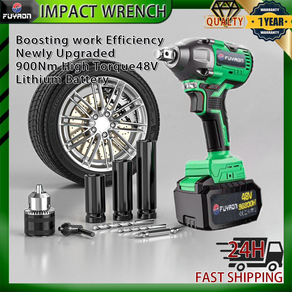 In Stock FUYRON Electric Wrench Impact Wrench High Torque Brushless