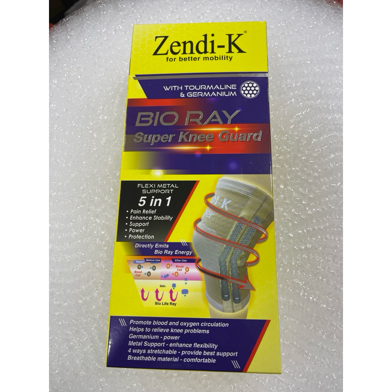 Zendi-K Bio Ray Metal Support Super Knee Guard ( 1 Piece ) | Shopee ...