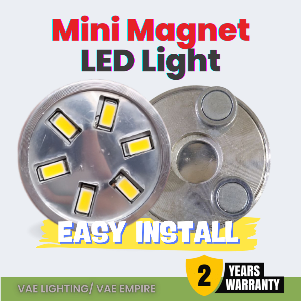 🔥HOT🔥Magnet Mini LED Light 3W LED with Ultra Aluminium HighClass Design ...