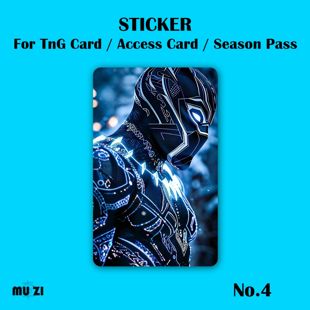 Black Panther TnG Card STICKER NFC STICKER Waterproof Thick Hard ...