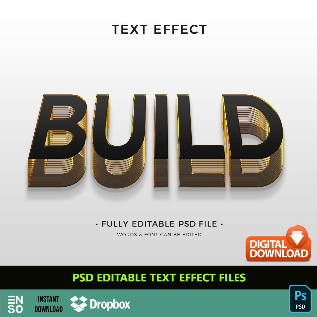 PSD Text Effect Stylish Text | Editable Text Logo | Creative Colorful ...