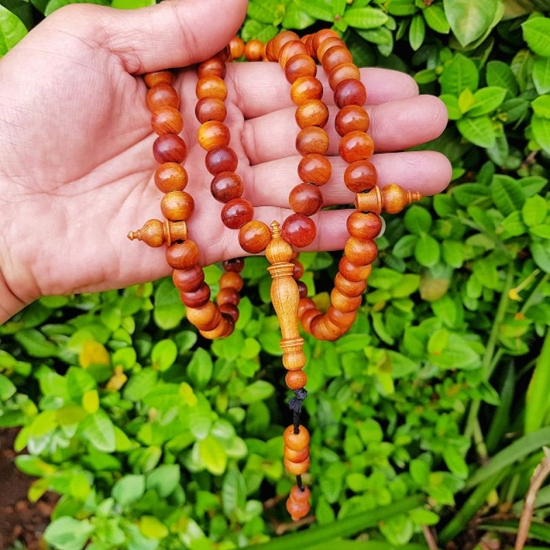 Tasbih Raja Kayu Merah (100% ASLI) Damar Minyak / 8 mm & 10 mm ~ 99 ...