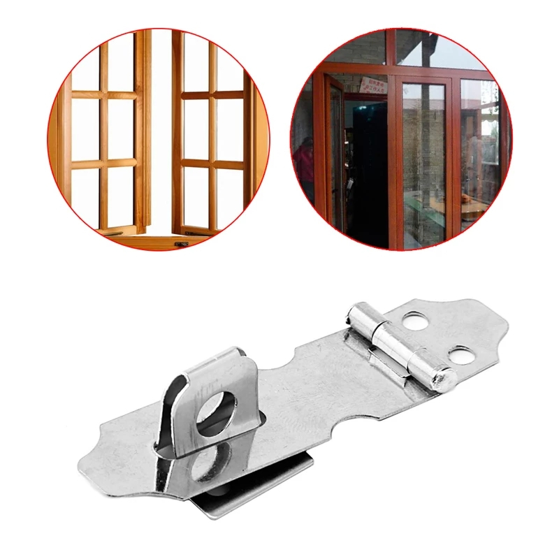 Stainless Steel Hasp Lock & Staple for Safety Security Door Bolt Latch ...