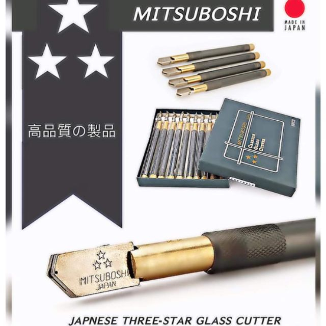 Mitsuboshi Glass Cutter Japan QUALITY potong kaca cermin Tile Cutter Glass Cutting Shopee Malaysia