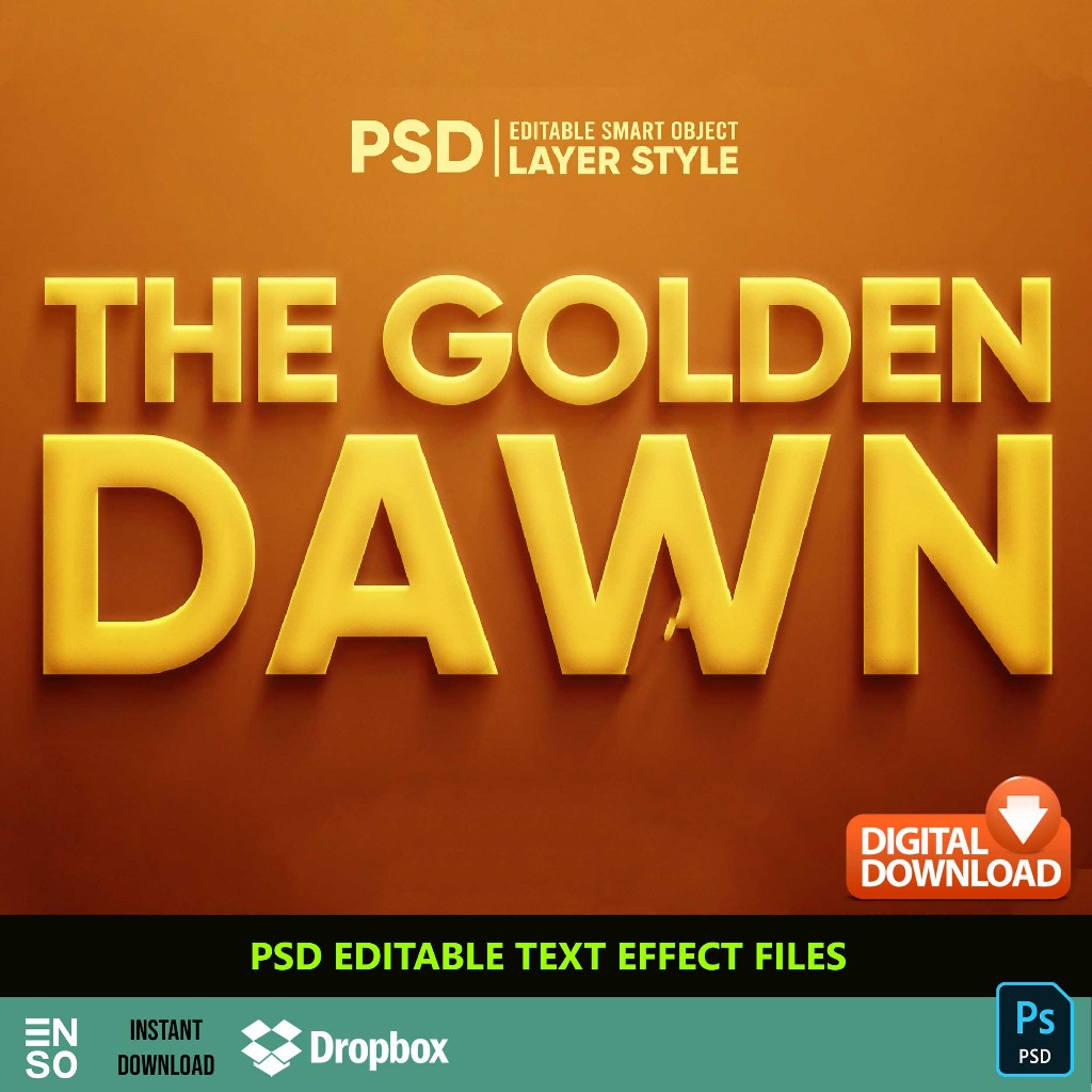 PSD Text Effect Stylish Text | Editable Text Logo | Creative Colorful ...