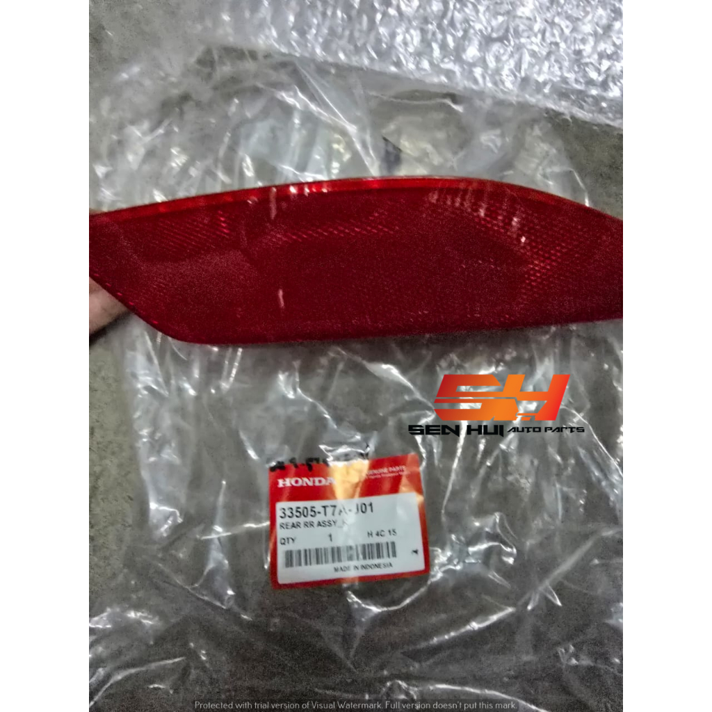 Honda HRV REFLECTOR Rear Bumper Right RH 33505-T7A-J01 Genuine Part ...