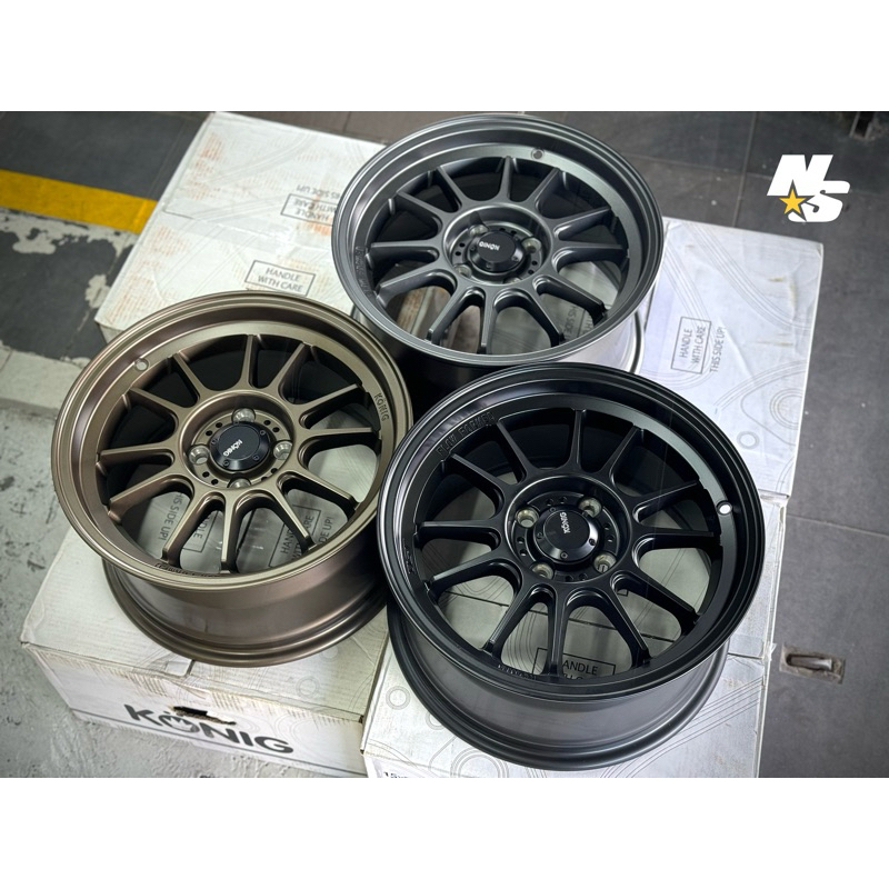 KONIG WHEELS HYPERGRAM (15” & 16” 4-100) | Shopee Malaysia