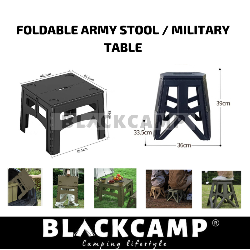 Camping Stool Chair Military Style Camping Outdoor Army Military Style ...