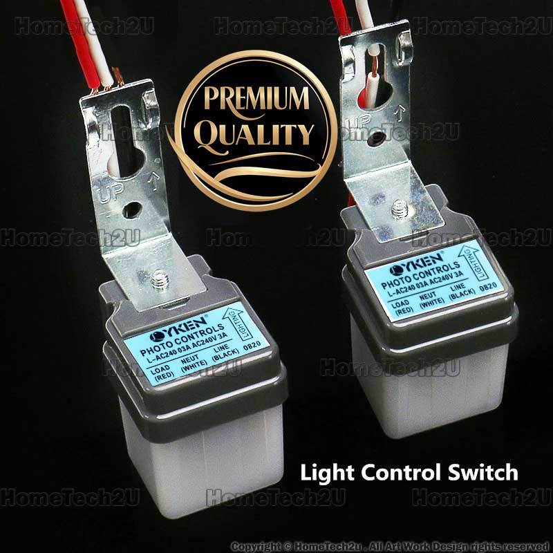 Street Light Switch PhotoSwitch AC 240V 3A 6A 10A Auto On Off Photocell ...
