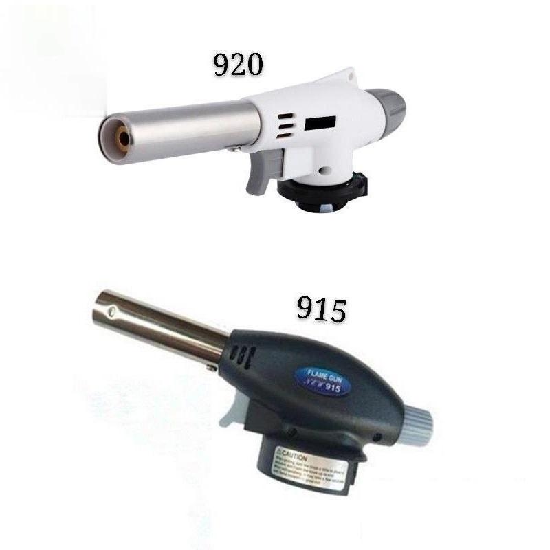 Portable Gas Torch Flame Jet Pistol Gun Butane Auto Ignition Lighter ...