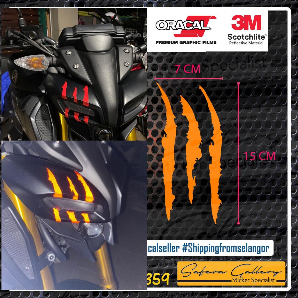 CLAW MARK RAPTOR STICKER KERETA MOTOR | Shopee Malaysia